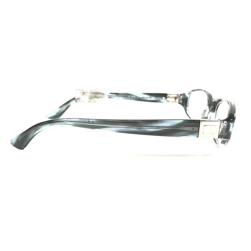 Ralph Lauren Eyeglasses Frames RL6032 5148 Blue Horn Oval Silver 50-16-130